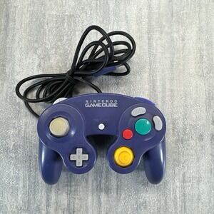 Nintendo GameCube OEM Controller - Indigo Purple & Clear  - DOL-003 - Tested!